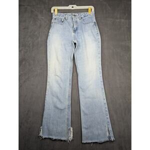 Vintage Y2K London Jean Flare Jeans Womens 0 Mid Rise Denim Victoria’s Secret